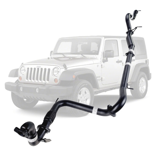 Performance Exhaust for Jeep Wrangler JK 2007-2010 2.8L CRD 3 Inch Turbo Back Exhaust