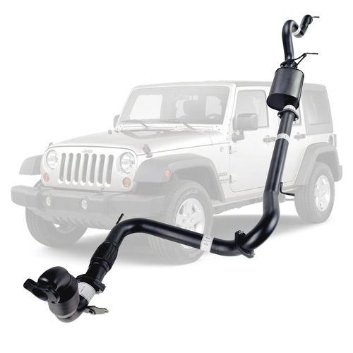 Performance Exhaust for Jeep Wrangler JK 2007-2010 2.8L CRD 3 Inch Turbo Back Exhaust