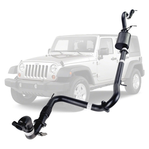 Performance Exhaust for Jeep Wrangler JK 2007-2010 2.8L CRD 3 Inch Turbo Back Exhaust