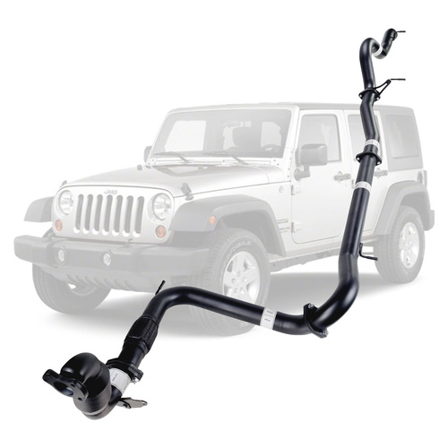 Performance Exhaust for Jeep Wrangler JK 2007-2010 2.8L CRD 3 Inch Turbo Back Exhaust