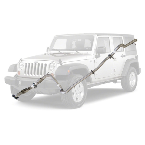 Performance Exhaust for Jeep Wrangler JK 2007-2010 2.8L CRD 3 Inch Turbo Back Exhaust