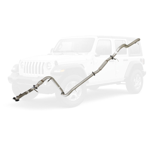 Performance Exhaust for Jeep Wrangler JK 2010-2015 2.8L DPF 3 Inch Turbo Back Exhaust