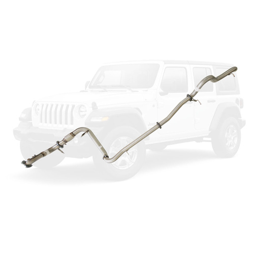 Performance Exhaust for Jeep Wrangler JK 2010-2015 2.8L DPF 3 Inch Turbo Back Exhaust