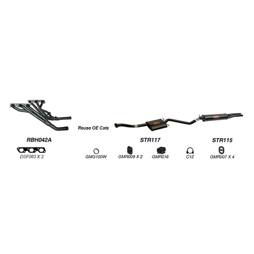 Redback Performance Exhaust System for Holden Calais (04/1995 - 08/1997), Commodore (04/1995 - 08/1997)