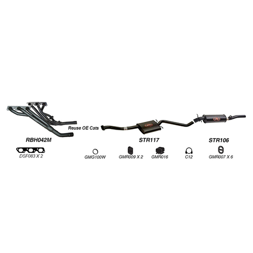 Redback Performance Exhaust System for Holden Commodore (04/1995 - 08/1997), Calais (04/1995 - 08/1997)