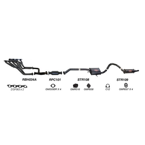 Redback Performance Exhaust System for Holden Commodore (01/1988 - 1995)