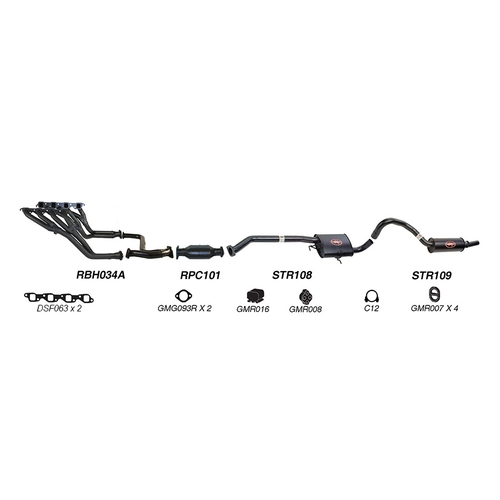 Redback Performance Exhaust System for Holden Commodore (01/1988 - 2000)