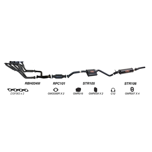 Redback Performance Exhaust System for Holden Commodore (09/1991 - 1995), Calais (09/1991 - 1995)