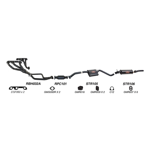 Redback Performance Exhaust System for Holden Calais (10/1991 - 04/1995), Commodore (10/1991 - 04/1995)