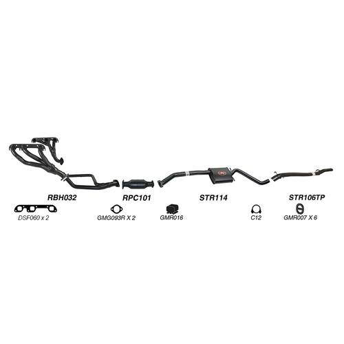Redback Performance Exhaust System for Holden Statesman (04/1990 - 1995), Caprice (04/1990 - 1995)