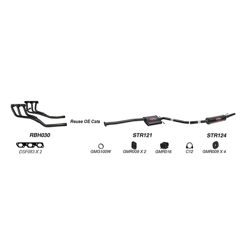 Redback Performance Exhaust System for Holden Caprice (06/1999 - 07/2004), Statesman (06/1999 - 07/2004)