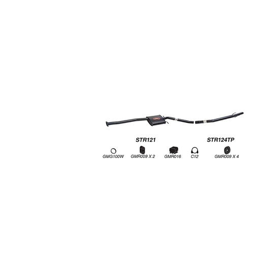 Redback 2.5" Exhaust for Holden Commodore Ute VT VU VY (01/1997 - 2004)