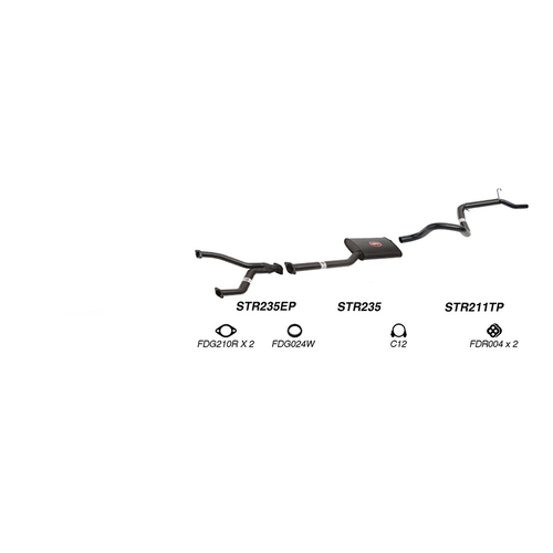 Redback Performance Exhaust System for Ford Falcon (01/1998 - 09/2002), Fairmont (01/1998 - 09/2002)