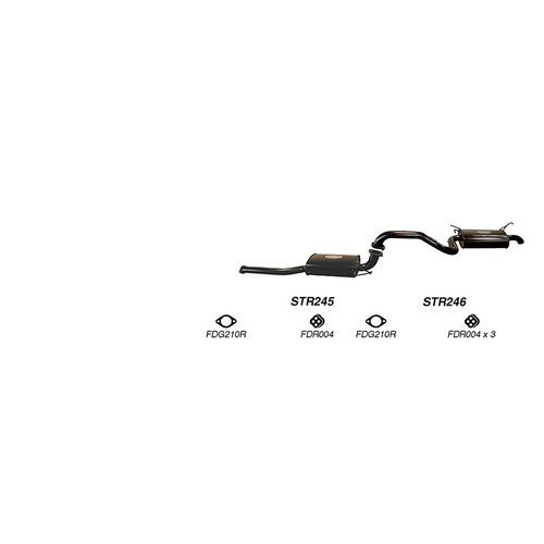 Redback Performance Exhaust System for Ford Falcon (01/2002 - 04/2008), Fairmont (01/2002 - 04/2008)