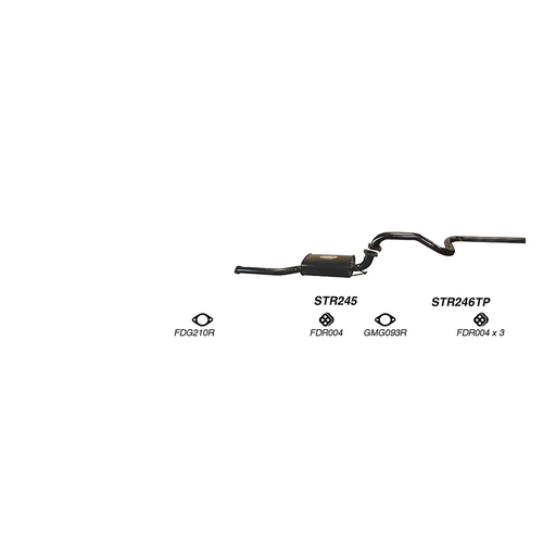 Redback Performance Exhaust System for Ford Falcon (01/2002 - 04/2008), Fairmont (01/2002 - 04/2008)
