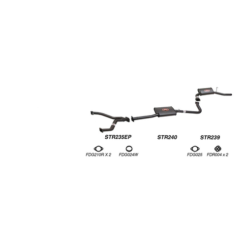 Redback Performance Exhaust System for Ford Fairmont (01/1998 - 09/2002), Falcon (01/1998 - 09/2002)