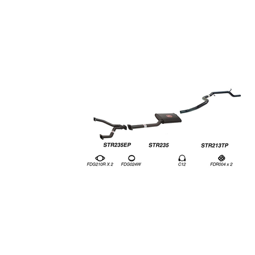 Redback Performance Exhaust System for Ford Fairmont (01/1998 - 09/2002), Falcon (01/1998 - 09/2002)