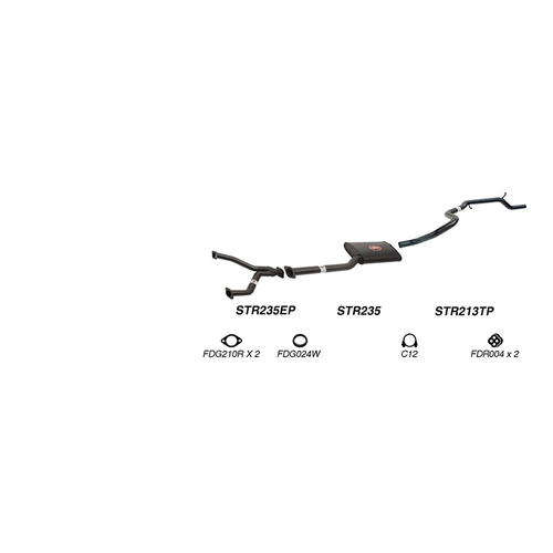 Redback Performance Exhaust System for Ford Fairmont (01/1992 - 08/1998), Falcon (01/1992 - 08/1998)