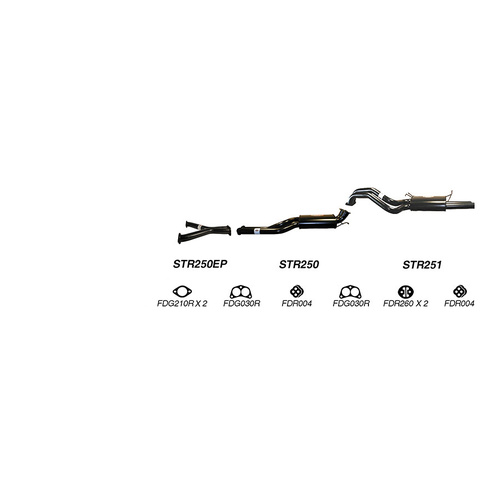 Redback Exhaust System for Ford Falcon XR8 BA BF Sedan 