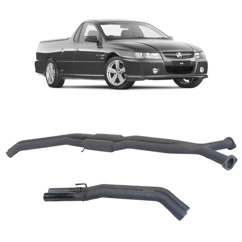 Twin 2.5" Catback Exhaust For Holden Commodore VT-VU-VZ V8 Ute and Wagon with Centre Hotdogs and Rear Muffler Delete(2000 - 2007 ) 