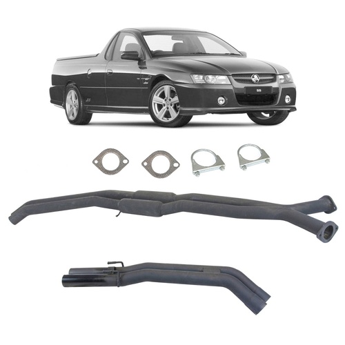 Twin 2.5" Catback Exhaust For Holden Commodore VT-VU-VZ V8 Ute and Wagon with Centre Hotdogs and Rear Muffler Delete(2000 - 2007 )