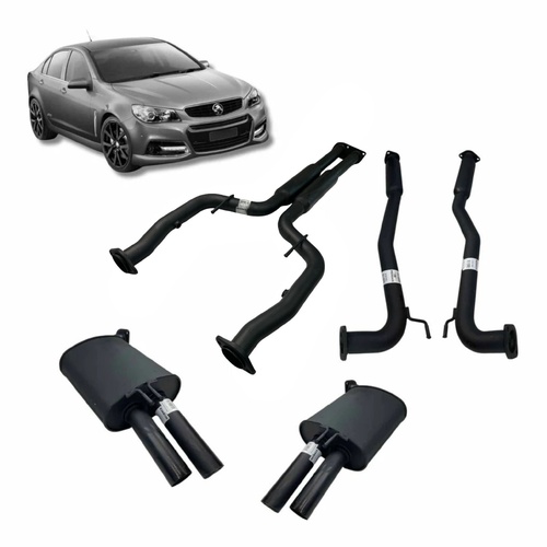 Redback Dual 2 1/2" Catback for Holden Commodore VE VF V8 Sedan & Wagon with Centre Hotdogs