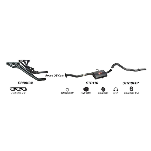 Redback Performance Exhaust System for Holden Commodore (04/1995 - 1997), Calais (04/1995 - 1997)