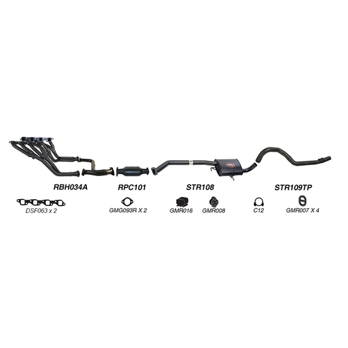 Redback Performance Exhaust System for Holden Commodore (01/1988 - 1995)