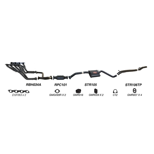 Redback Performance Exhaust System for Holden Commodore (04/1995 - 09/1997), Calais (04/1995 - 09/1997)