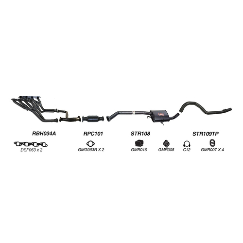 Redback Performance Exhaust System for Holden Commodore (01/1988 - 2000)