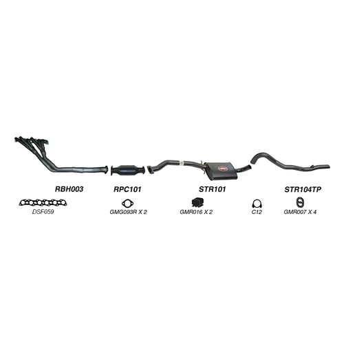 Redback Performance Exhaust System for Holden Commodore (03/1986 - 1988), Calais (03/1986 - 1988)