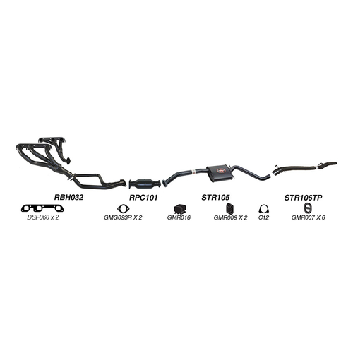 Redback Performance Exhaust System for Holden Commodore (10/1991 - 04/1995), Calais (10/1991 - 04/1995)