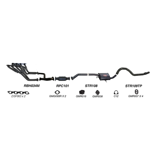 Redback Performance Exhaust System for Holden Commodore (09/1991 - 1995)