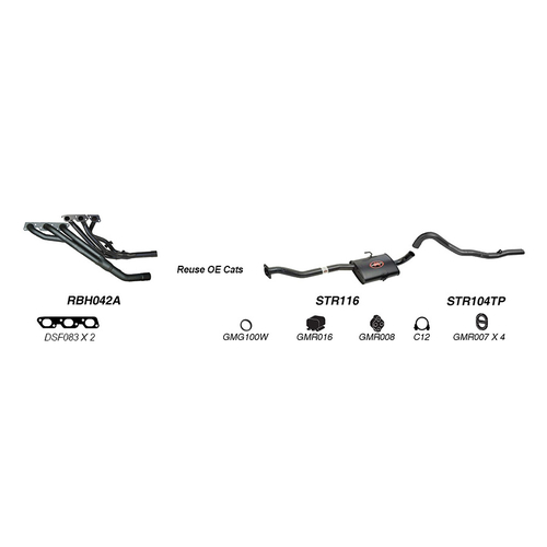 Redback Performance Exhaust System for Holden Commodore (04/1995 - 08/1997), Calais (04/1995 - 08/1997)