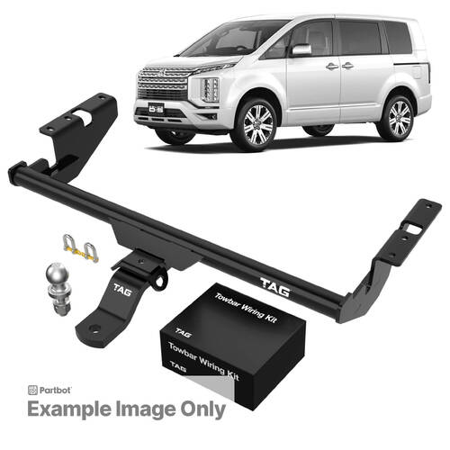 TAG Light Duty Towbar to suit Mitsubishi Delica (07/1994 - 12/2006) - Universal Harness with 7 Pin Flat Plug
