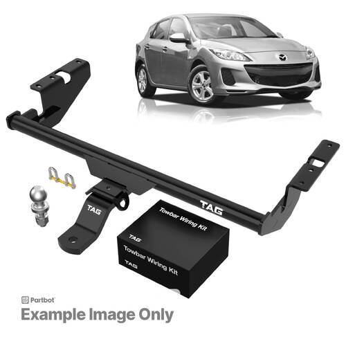 TAG Light Duty Towbar to suit Mazda 3 (10/2011 - 03/2014) - Direct Fit Wiring Harness
