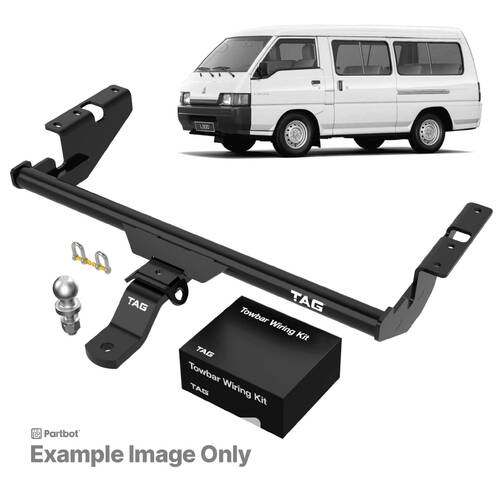 TAG Light Duty Towbar to suit Mitsubishi L300 Express (11/1986 - 12/2013), L300 (1998 - 2007) - Universal Harness with 7 Pin Flat Plug
