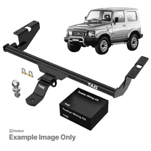 TAG Light Duty Towbar to suit Holden Drover (01/1985 - 1987) - Universal Harness with 7 Pin Flat Plug