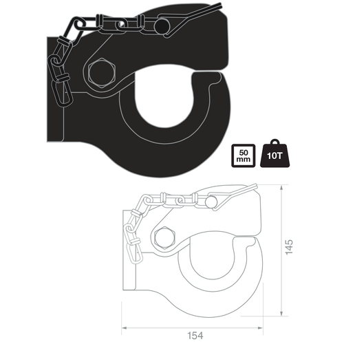 TAG Pintle Hook (5T)