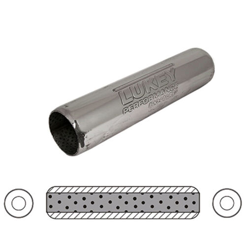 15" LONG 2" C/C PERFORATED HOTDOG - STAINLESS STEEL