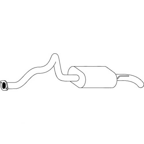 Unbranded MUFFLERS BOLT ON to suit Ssangyong Rexton (06/2003 - on)