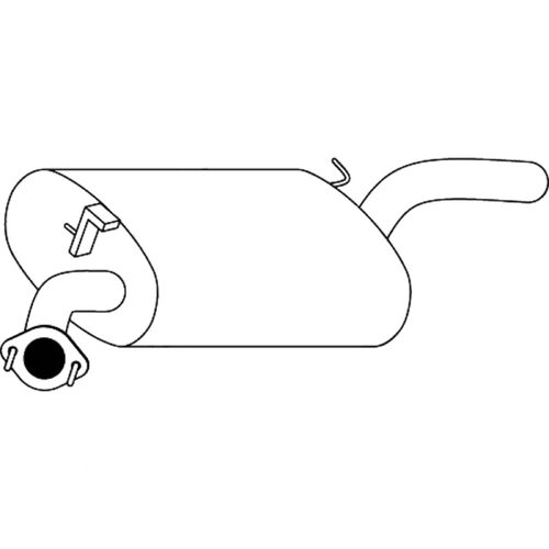 Unbranded MUFFLERS BOLT ON to suit Toyota Camry (01/1997 - 08/2002), Vienta (08/1997 - 2000)