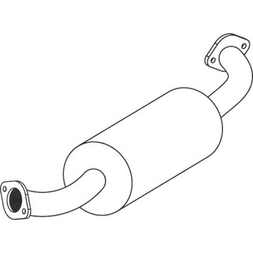 Unbranded MUFFLERS BOLT ON to suit MERCEDES-BENZ Mb140 (11/1999 - 05/2005), Mb100 (11/1999 - 05/2005)