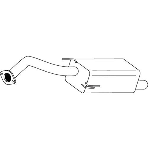 Unbranded MUFFLERS BOLT ON to suit Nissan Tiida (02/2006 - 02/2013)