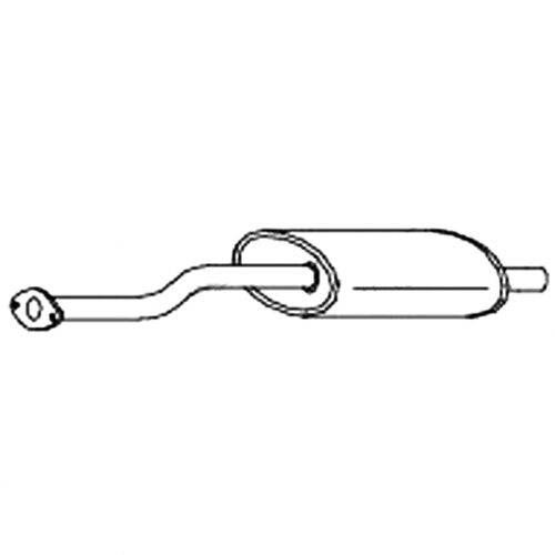 Redback MUFFLERS BOLT ON to suit Honda Civic (11/2000 - 02/2006)