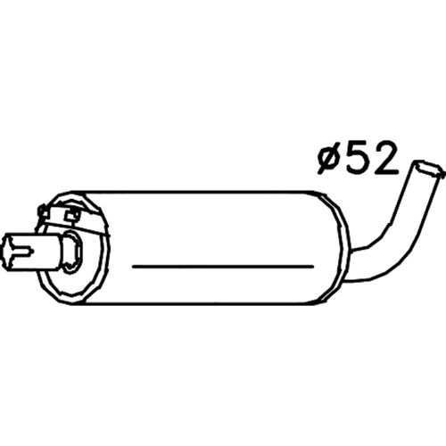 Redback MUFFLERS BOLT ON to suit Volvo 240 (08/1980 - 07/1985)