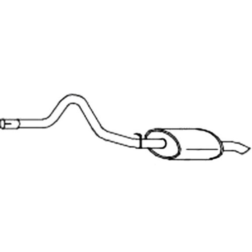 Bolt on replacement rear muffler for Land Rover Discovery (09/1993 - 1999)