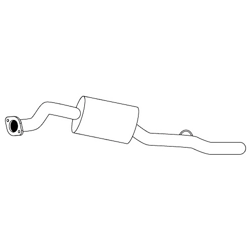 Redback Standard Replacement Exhaust for Ford Courier (01/1990 - 11/2006), Mazda B2600 (01/1990 - 11/2006), B-SERIES BRAVO (01/1990 - 11/2006)