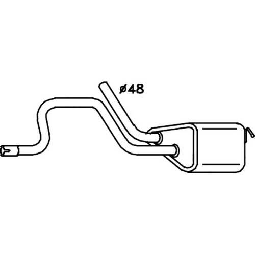 Redback MUFFLERS BOLT ON to suit Ford Mondeo (07/1995 - 12/1999)