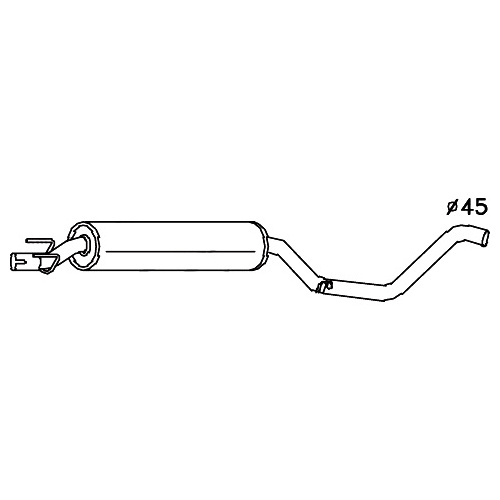 Redback Standard Replacement Exhaust for Holden Combo (03/1996 - 09/2002)